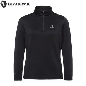 블랙야크 여성 겨울 등산 티셔츠 폴라텍 파워드라이 기모 집업 긴팔티2 1BYZTWU506BK