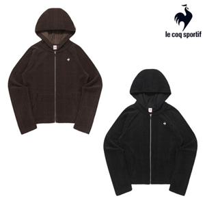 [르꼬끄] 여성 슬림핏 약기모 케이블 후드 집업 QQ422OFTN1