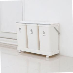 모노플랫 3단 분리수거함 재활용 쓰레기통 1입