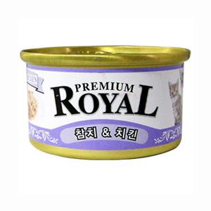 [세트]프리미엄 로얄캔(참치/치킨)85gX24개/고양이캔