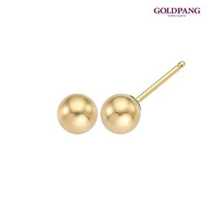 골드팡 14k 골든볼 귀걸이 4mm