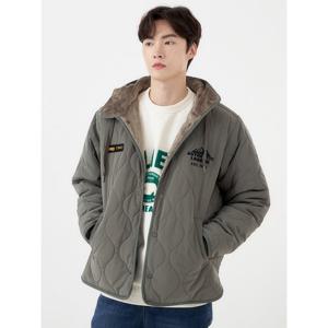 [JEEP] 공용 퀼팅 누빔 후드 점퍼 (JM4JPU304)