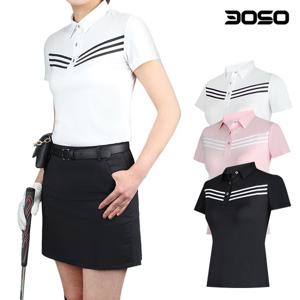 [삼공오공]여성골프웨어 여름 이선브이 반팔 골프티셔츠