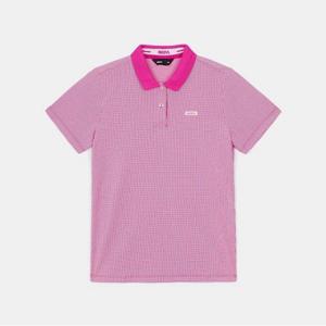 네파반팔티 TQJ 7K45246-H36 여성 미니 체크 반팔 폴로 티셔츠