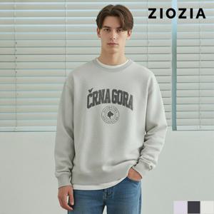 [지오지아] 남녀공용 기모 안감 맨투맨 티셔츠 (ABC4TR3601_B)