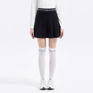 [톨비스트] (여성)로고 포인트 큐롯 스커트_GACF9-WQS930_BK1