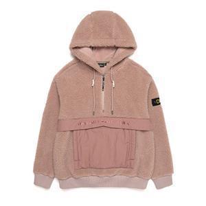 내셔널지오그래픽 N214UHD920 차퍼 우븐 믹스 뽀글이 후드  PINK