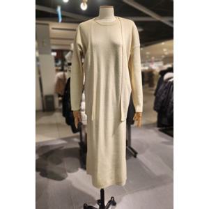 [코데즈컴바인] (CKA-KO001W1) 슬리브리스 니트원피스 가디건 셋업