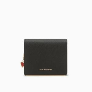 [질스튜어트] 릴리HIGH 블랙 로고장식 소가죽 반지갑 JAWA5E055BK