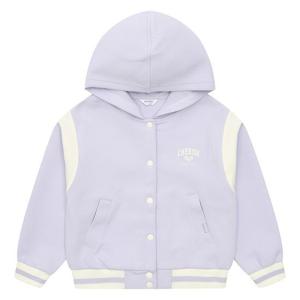 [에꼴리에]여아 네오프렌 배색 후드 바시티 점퍼 23A0153_PU