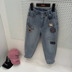 [지프키즈]스테이와일드 와펜 배기데님 KQ2DPU726_GN