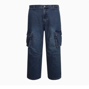 [버커루] 유니 데님 파라슈트 카고 팬츠 (B255DP249P