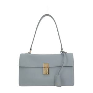 프라다 부드러운 회색 블루 가죽 크로스바디 백 1BN023VTOO 2CY