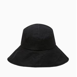 [닥스] 여성 네이비 체크배색 린넨 플로피햇 DBHE5E122BK