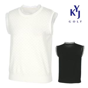 여름 레이스 베스트 레이어드 여성 망사 골프조끼 DPMLVE54