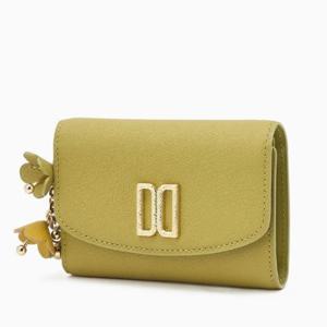 [닥스] 젤라 라임 가죽 DD 장식 반지갑 DCWA5F125L1