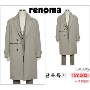 [레노마캐주얼]F/W가을/봄/초겨울까지 입는 트렌치코트 세미오버핏 베이지컬러 EK3653