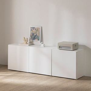 화이트 플로어 거실장TV다이+수납+사이드보드 180cm TP923