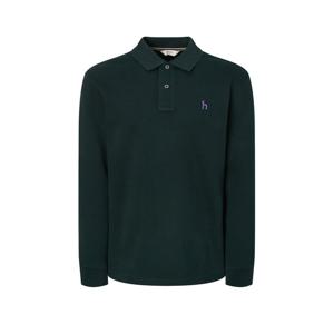 [헤지스남성] [아이코닉] 다크그린 긴팔 피케 티셔츠 HZTS5D431 E3