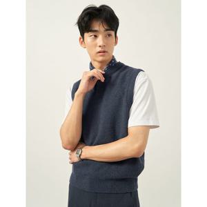 [빈폴멘] 버튼넥 베스트  애쉬 (BC5951C314)