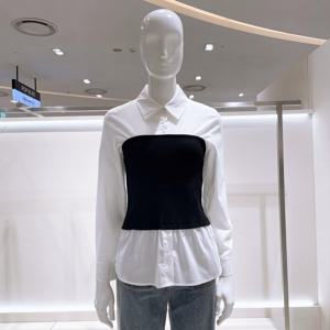 [비지트인뉴욕] 니트 뷔스티에 블라우스 VB9LS16