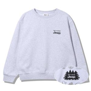 [지프] 등판 프린트 맨투맨 (JQ3TSU891MW)