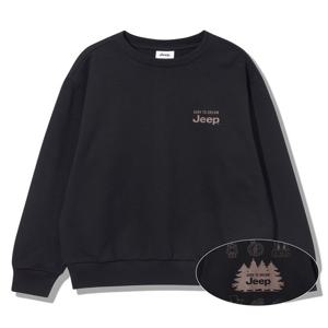 [지프] 등판 프린트 맨투맨 (JQ3TSU891BK)