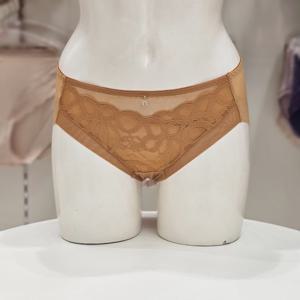 [트라이엄프] 딥브이 드리밍 리본 노라인 헴팬티 TEWBP711 BR