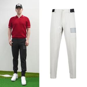 럭스골프 남성 사이드밴드 반사 라인 텐션 조거 팬츠 MS25MV157