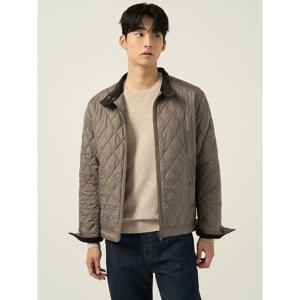 [빈폴멘] [Essential] 다이아 패딩 해링턴 재킷 - 베이지 (BC5938EP2A)