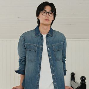 [폴햄]남성) 플랩 포켓 데님 셔켓 (PHF4WC1049)