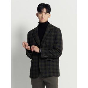 [빈폴멘] 해리스 트위드 옴브레 체크 재킷  그린 (BC5911C13M)