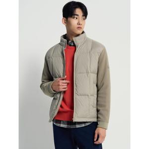 [빈폴멘] 니트소매 구스 미들 다운  베이지 (BC4X38O06A)