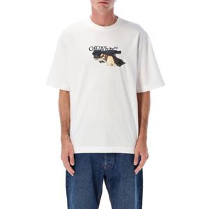 오프화이트 반팔 티셔츠 OMAA120F25JER00U 0110 WHITE BL