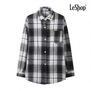 [르샵] 캐주얼 체크 패턴 포켓 루즈핏 셔츠 (BPABL007A)