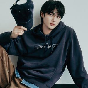 [지오다노] 프린트 기모 후드티 남자 기모 후드 티셔츠 592302