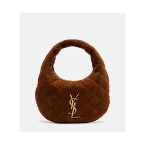 생로랑 Icarino 미니 퀼팅 스웨이드 탑 핸들 백 P01130310