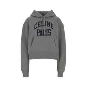 셀린느 후드 티셔츠 RY0KI345F09SH GREY MELANGE NAVY DOM