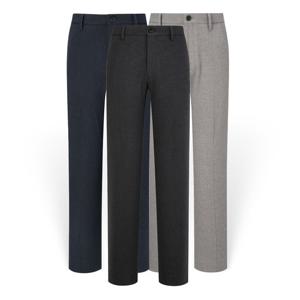 [헤지스][25FW][3컬러 택1] 남성 멜란지 솔리드 밴딩팬츠 HZPA5D461