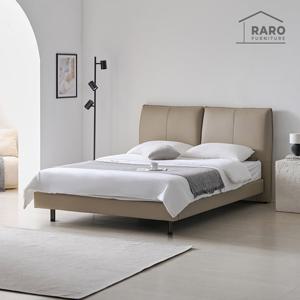 라로퍼니처 브리튼 가죽 호텔식 퀸 침대 Q 독립 매트리스 포함