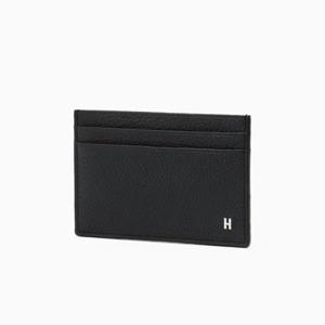 [헤지스ACC] 네이비 로고장식 소가죽 카드지갑 HJHO6E620N2