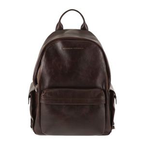 브루넬로쿠치넬리 가죽 지퍼 백팩 MBCIBU243 C8457