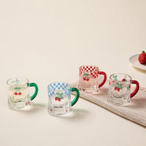 [모던하우스] 베리가든 컬러핸들 소주잔 50ml 4p