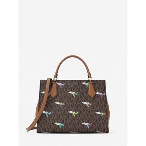 마이클코어스 마릴린 임벨리시드 프린트 사첼 미디엄 - MK 시그니처 35R6G6AS2I200 브라운