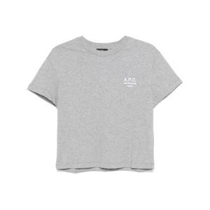 25FW 아페쎄 반팔 티셔츠 COHBMF26389TPA HEATHERED GREY WHITE DOM