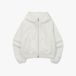 디아도라자켓 AQS D5122LWT22OWH 쿨웨이브 펀칭 후드 자켓 우먼 OFF WHITE