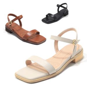 [세라] 여성 컴포트 샌들 C24S401 베이지 블랙 카멜 3CM