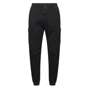 25FW 스톤아일랜드 남성 스트레치 오가닉 테이퍼드 핏 카고 팬츠 블랙 K2S153100033 S00L1 V0129