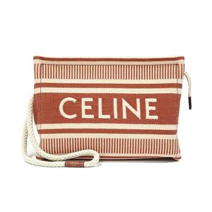 셀린느 여성 스트라이프 텍스트 파우치 클러치백 시에나 10M552FVV 28SI
