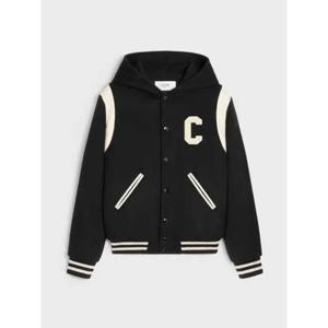 셀린느 후드 테디 자켓 인 캐시미어 울 후디드 2V98M110R 38NO